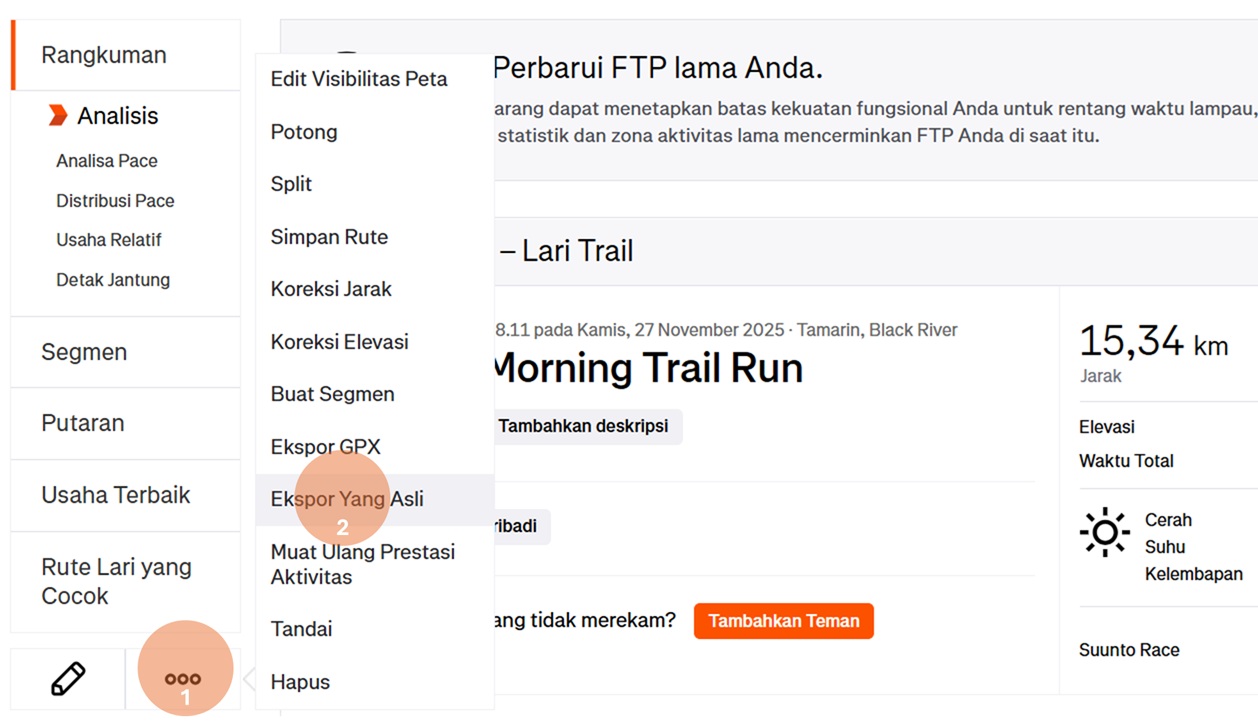 Impor Strava 1